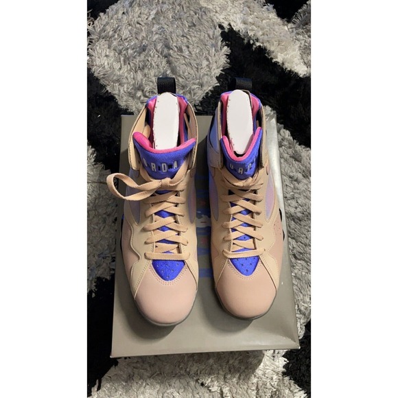 Air Jordan 7 Retro SE Shimmer Black Sapphire 2021 Men’s Size 9.5
